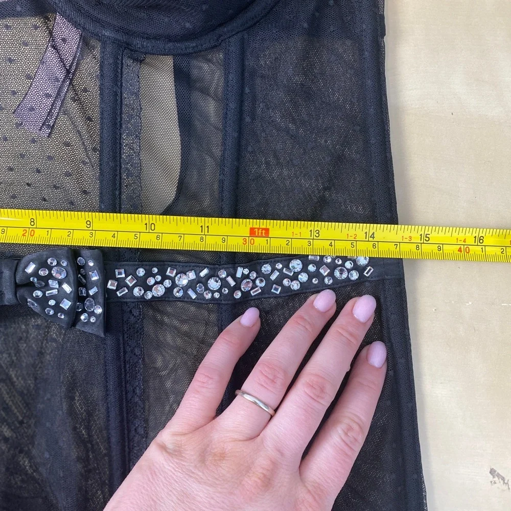Victoria's Secret Lingerie Glamour Style Pinup‎ Corset Large L Sexy Date Night